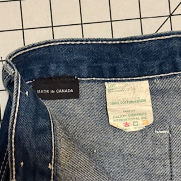 1980s Fancy Ass Jeans with Off-White Leather Pocket Detail - Picture 4 of 16